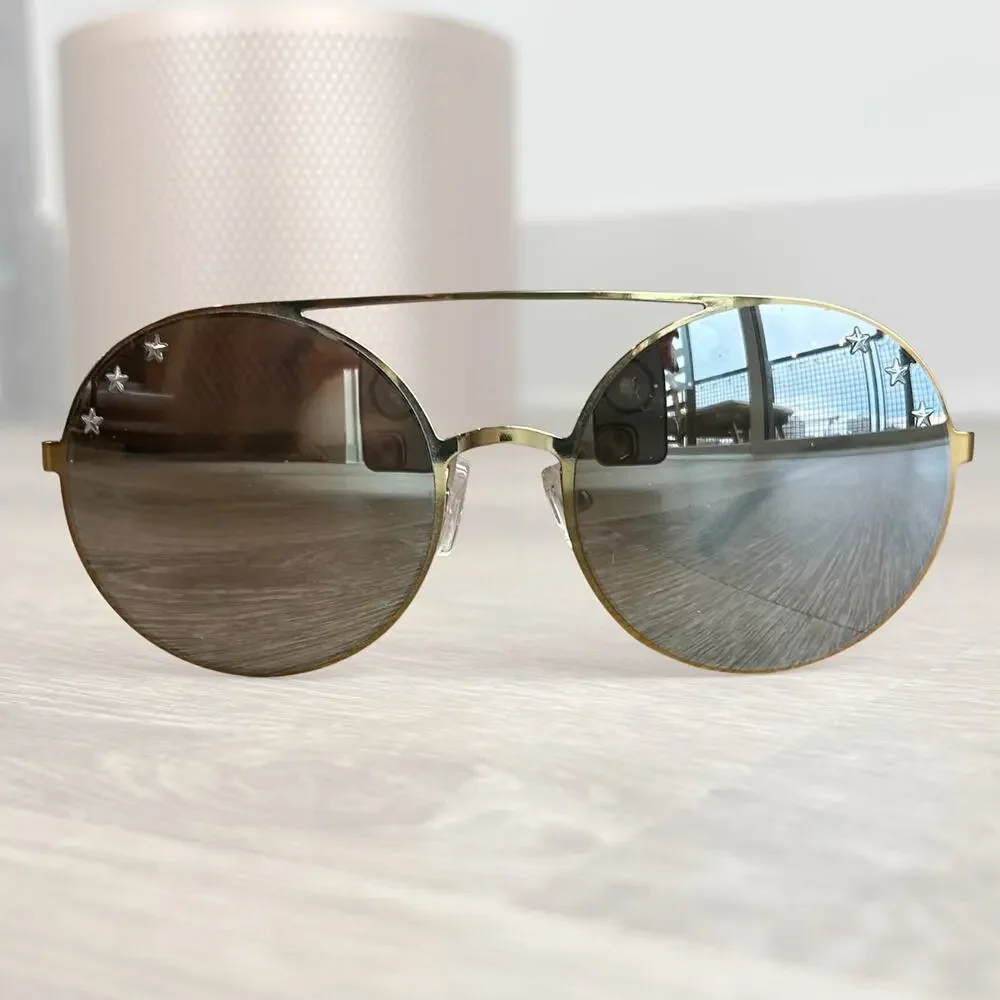 Michael Kors Sunglasses Cabo MK1027 11936G Pale Gold Tone Silver